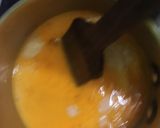 A picture of step 3 of Karachi halwa.