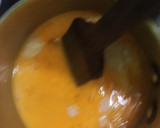 A picture of step 3 of Karachi halwa.
