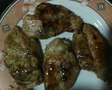 A picture of step 2 of Chicken steak with red sauce and Grilled vegetables.