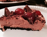 A picture of step 2 of Oreo Toblerone Cheesecake.