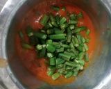 A picture of step 3 of Tandoori bhindhi.