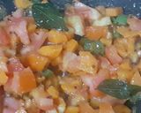 A picture of step 5 of Semolina veggie upma.