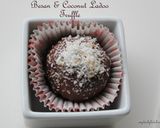 A picture of step 1 of Besan and Coconut Truffle {Fusion recipe}.