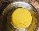 A picture of step 7 of Ghee Mysore pak.