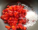 A picture of step 1 of Strawberry Compote/ Topping.