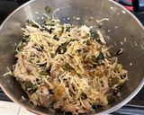 A picture of step 5 of Chicken Poblano Enchiladas with Green Sauce.