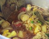 A picture of step 2 of Veg yellow pulao.