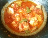 A picture of step 3 of Spicy Chicken Karhai/ Spicy Chicken Curry in a Wok😋.