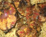 A picture of step 6 of Local jellof rice with peppered fish.
