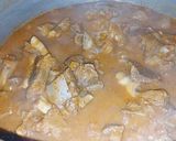 A picture of step 3 of Mutton karhai.