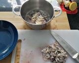 Foto del paso 1 de la receta: Chipirones con gambón en olla express
