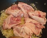 A picture of step 3 of Portuguese Chicken Curry.