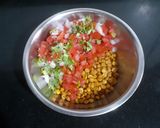 A picture of step 1 of Spicy Chana Dal Chat.