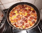 A picture of step 2 of Plantain frittata.
