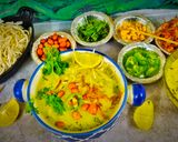 વેજ બર્મિશ ખાઉસ્વે (Veg Burmese Khow Suey Recipe In Gujarati) રેસીપી સ્ટેપ5ફોટો