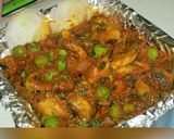 A picture of step 9 of Matar Mushroom Masala.