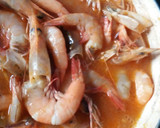 Foto langkah ke 4 dari resep Udang Kuah Pedas.
