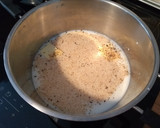 Foto del paso 1 de la receta: Polenta con salsa de pimientos y champiñones con lardons