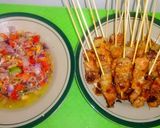 Foto langkah ke 4 dari resep Sate babi asam manis sambal matah bali.