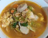 Foto langkah ke 8 dari resep Seblak Ayam Telur.