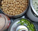 A picture of step 2 of Kondakadalai Sundal for Ganesha-Chaturthi Fasting Prasadams.