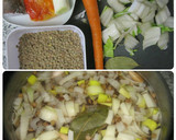 Foto del paso 1 de la receta: Lentejas con acelga y morcilla