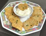 A picture of step 12 of Spring Onion-Sesame-Oat Crackers.