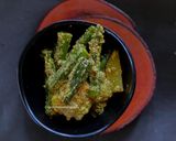 A picture of step 9 of Dharosh Posto / Okra in Poppy seed paste.