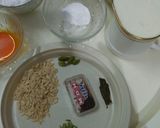 A picture of step 1 of Indian shahi malpua wrap with khoya / mawa.