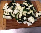 Une image de l'étape 2 de Aubergines et courgette en marinade épicée fruitée (recette à la plancha).