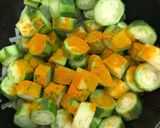 A picture of step 2 of Jhinge Posto (Turai / Ridge Gourd in Poppy Seeds Gravy - Bengali Style).