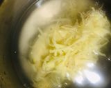 A picture of step 2 of Aloo Laccha.