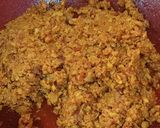 A picture of step 2 of Mutton Keema.