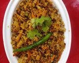 A picture of step 4 of Super healthy vegetable dalia.