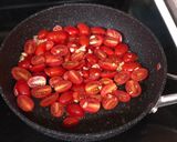 A picture of step 4 of Mediterranean Pasta w/ Cajun Sacallops.