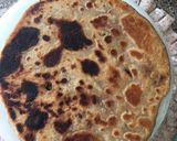 A picture of step 4 of Floral Chapati#themechallenge.