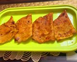 A picture of step 7 of Stuffed moong dal wrap.