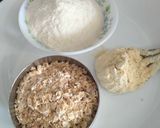 A picture of step 1 of Spring onion oats chilla.