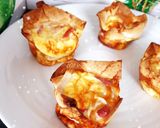 Une image de l'étape 7 de Minis Quiches lorraine façon wraps ou grande quiche lorraine 😋#fevrier.