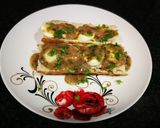 Foto del paso 3 de la receta Huevo duro sobre baguette bañado con salsa de perejil