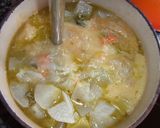Foto del paso 3 de la receta Crema-sopa de nabos y puerros