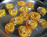 A picture of step 22 of Moong Daal Jalebis.