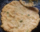 A picture of step 4 of Chapri (Rice Lentil Spicy Pancake).