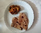 A picture of step 4 of Arbi ki sabji.