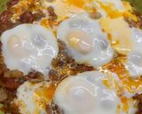 A picture of step 2 of Afgani breakfast eggs.