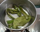 A picture of step 1 of Mango Leaf Tea.