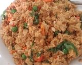 Foto langkah ke 5 dari resep Tumis oncom lenca kemangi pedas dan praktis.