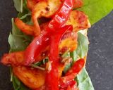 A picture of step 5 of My Marinated Kimchi Chicken and Sweet Pepper Sandwich.