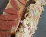 A picture of step 7 of Homemade,non mayonasse coleslaw! (in baguette).
