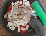 Foto langkah ke 3 dari resep Pepes Tahu dan Udang.